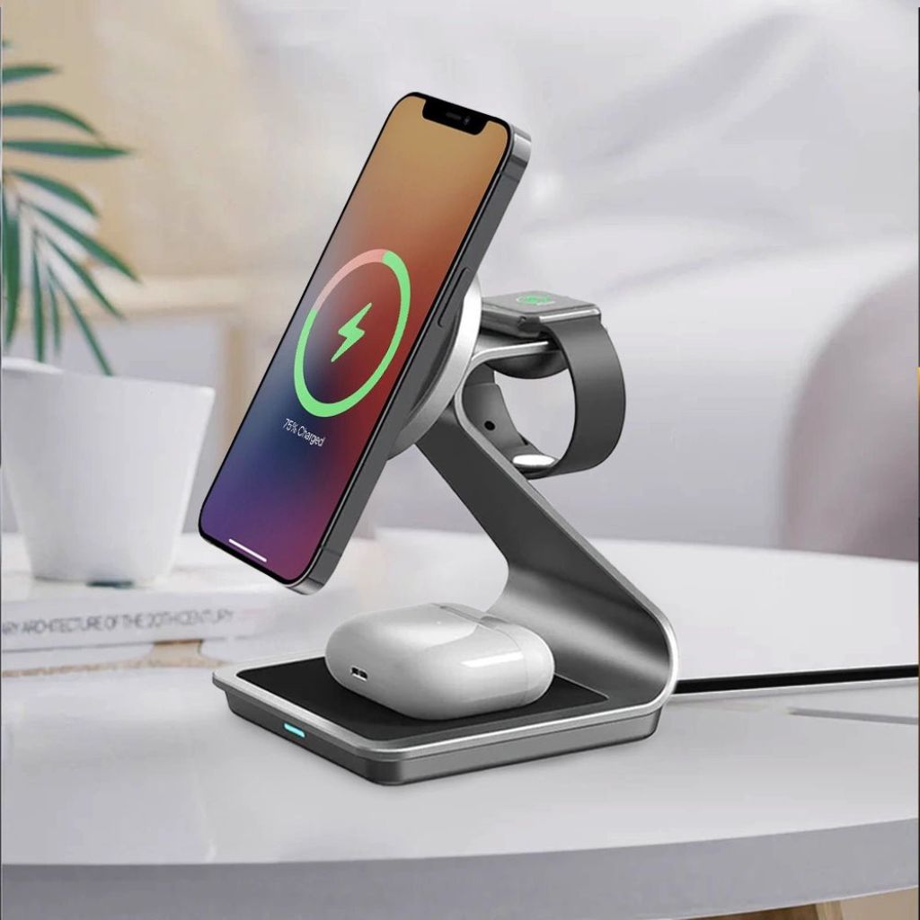 3 in 1 Magnetic Charger for Apple - MoodPeach