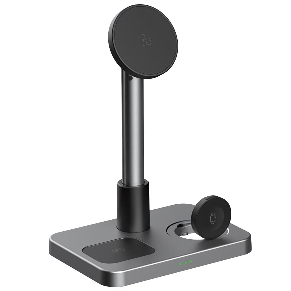 3 in 1 Magnetic Charger with Telescopic Reach for Apple - MoodPeach
