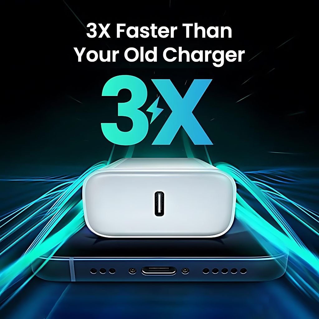30W USB C Power Adapter - MoodPeach