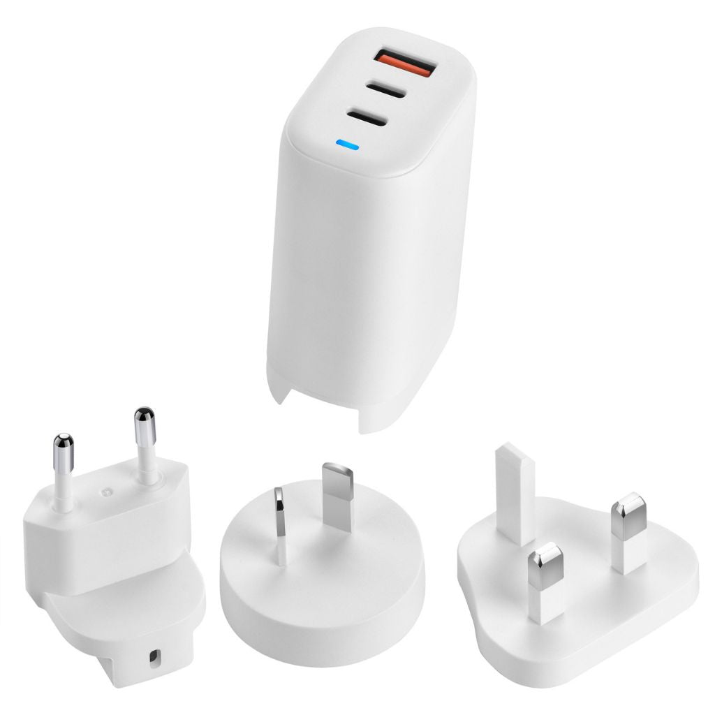 65W GaN 3 - Port USB - C Charger - MoodPeach