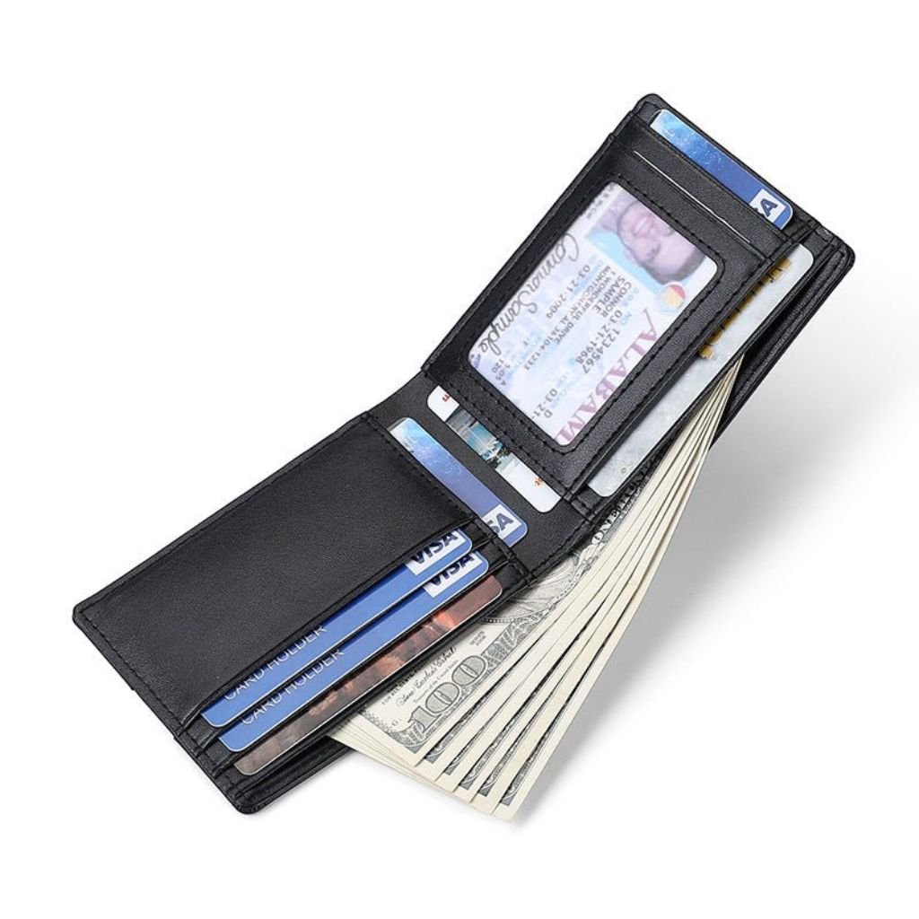 AirTag Leather Wallet - MoodPeach