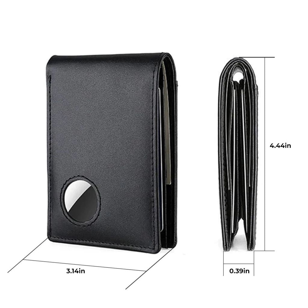 AirTag Leather Wallet - MoodPeach