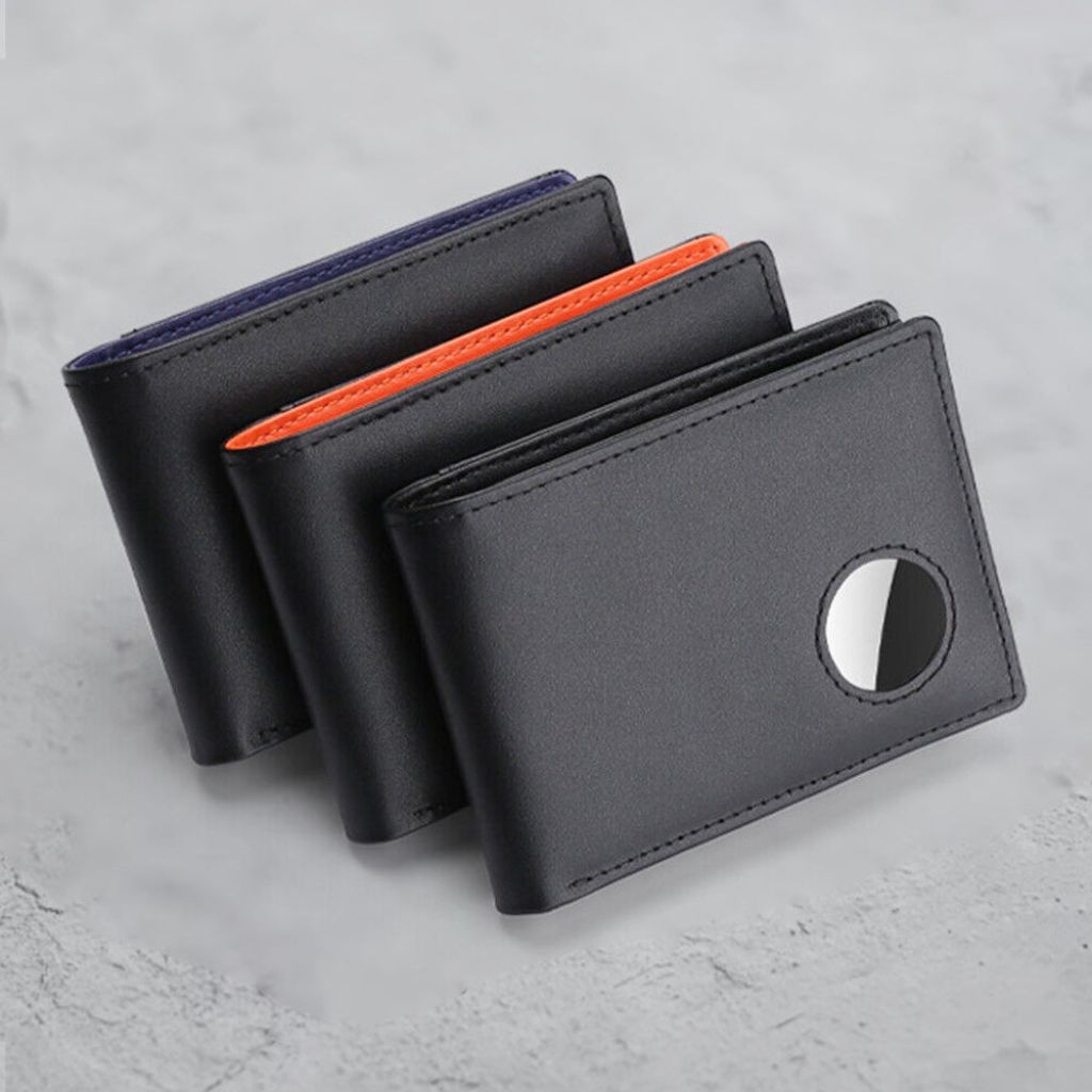 AirTag Leather Wallet - MoodPeach