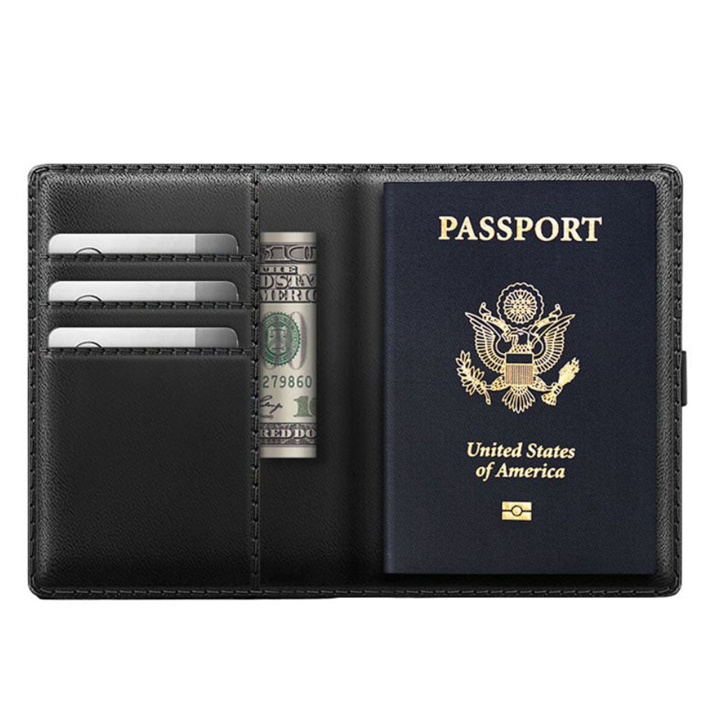 AirTag Passport Wallet - MoodPeach