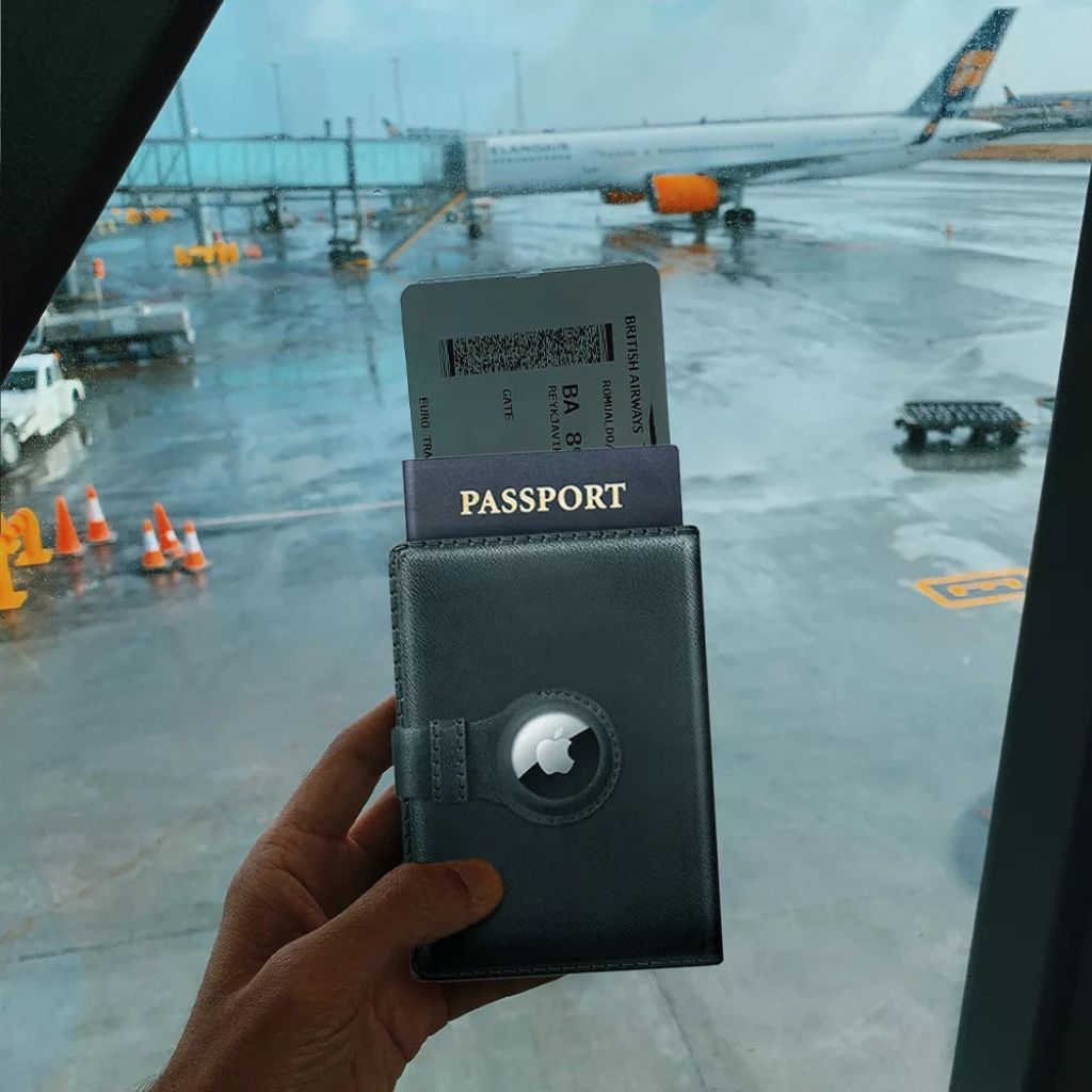 AirTag Passport Wallet - MoodPeach
