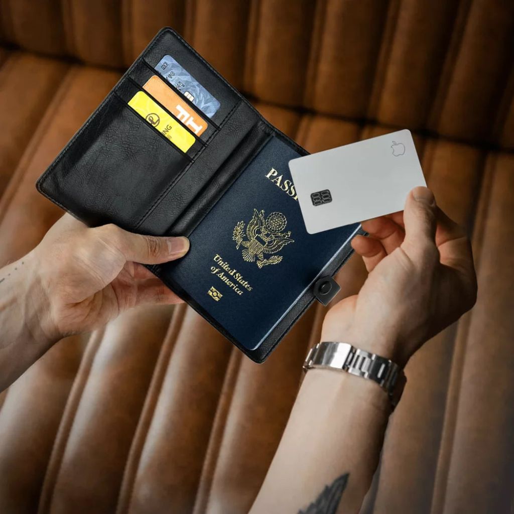 AirTag Passport Wallet - MoodPeach