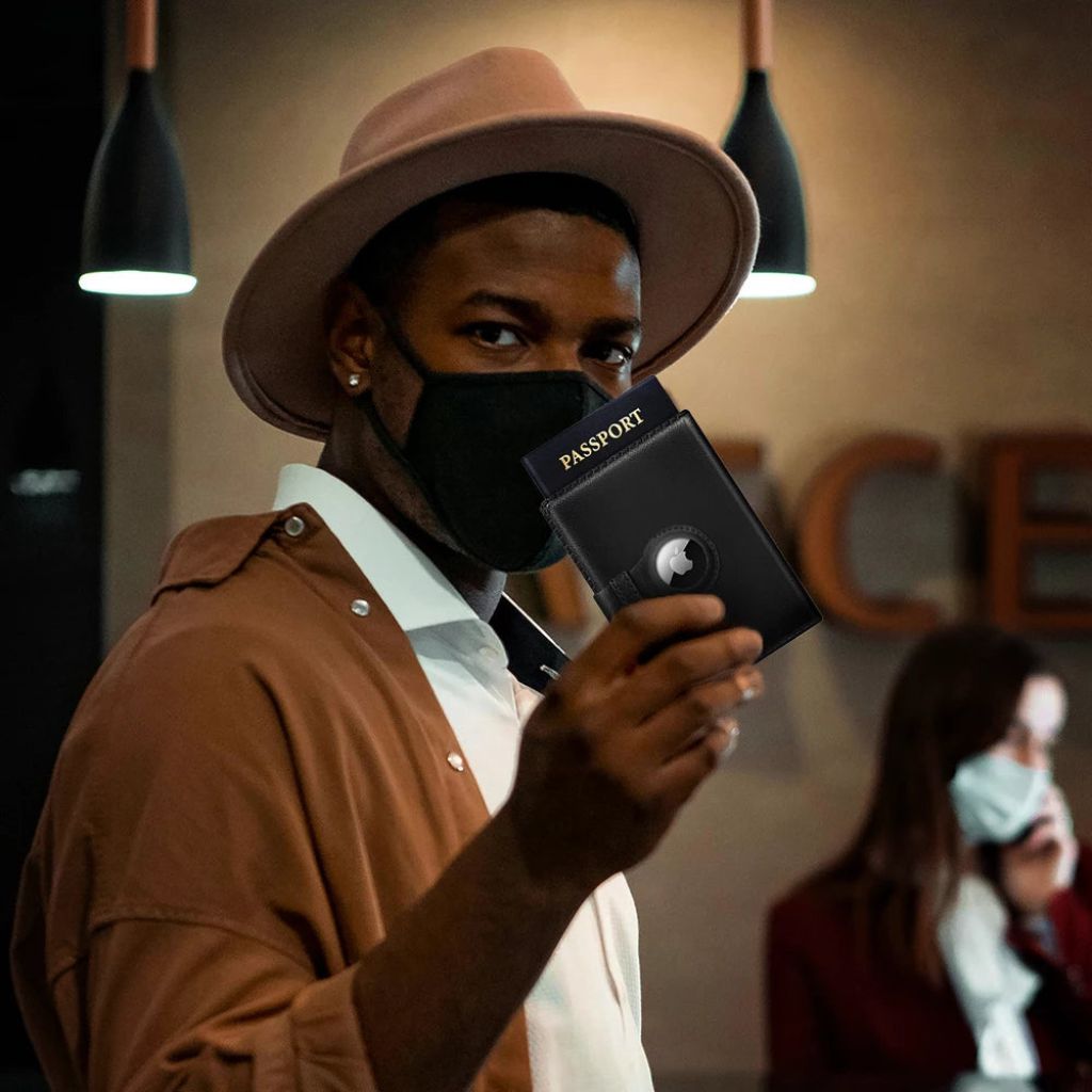 AirTag Passport Wallet - MoodPeach