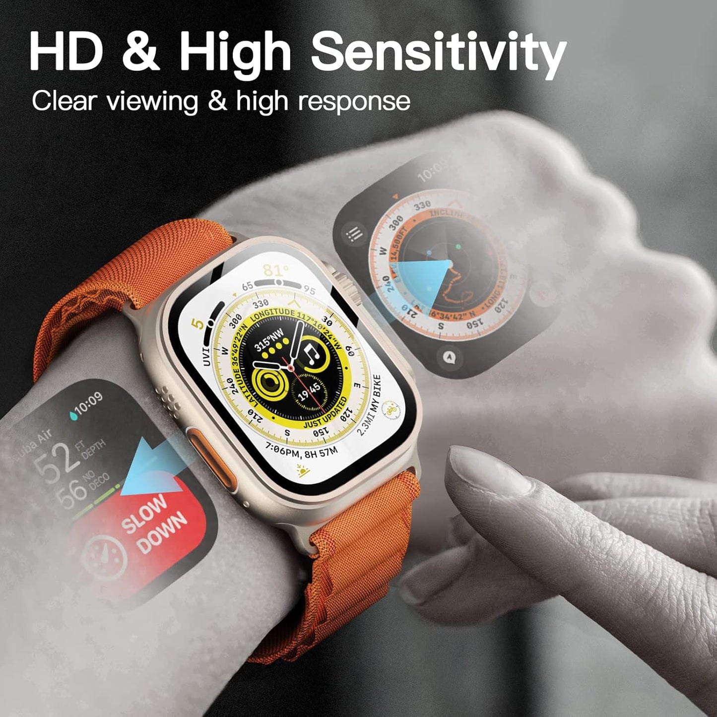 Apple Watch Tempered Glass Screen Protector - MoodPeach