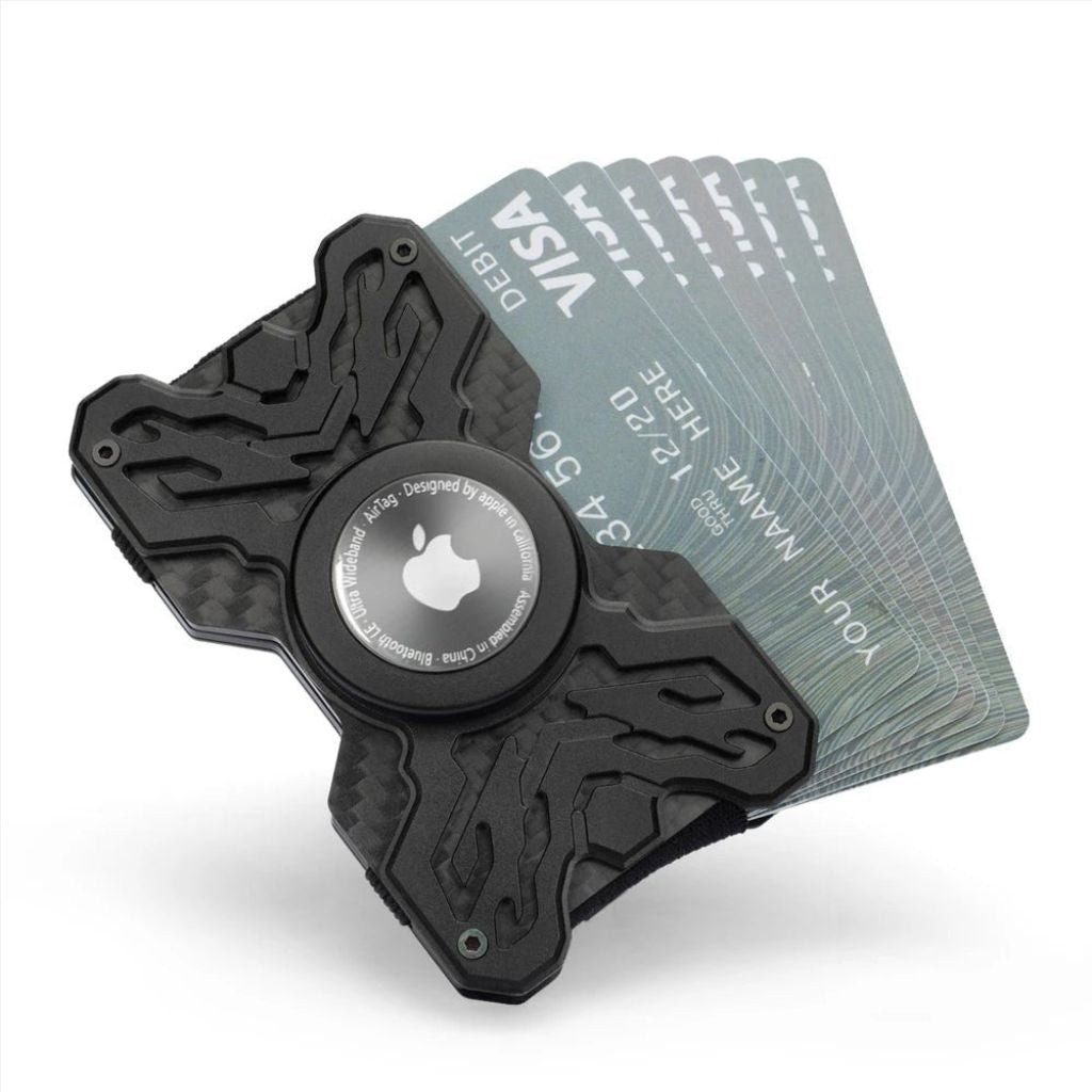 Carbon AirTag Wallet - MoodPeach