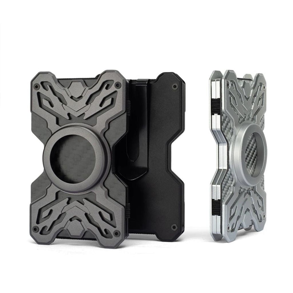Carbon AirTag Wallet - MoodPeach