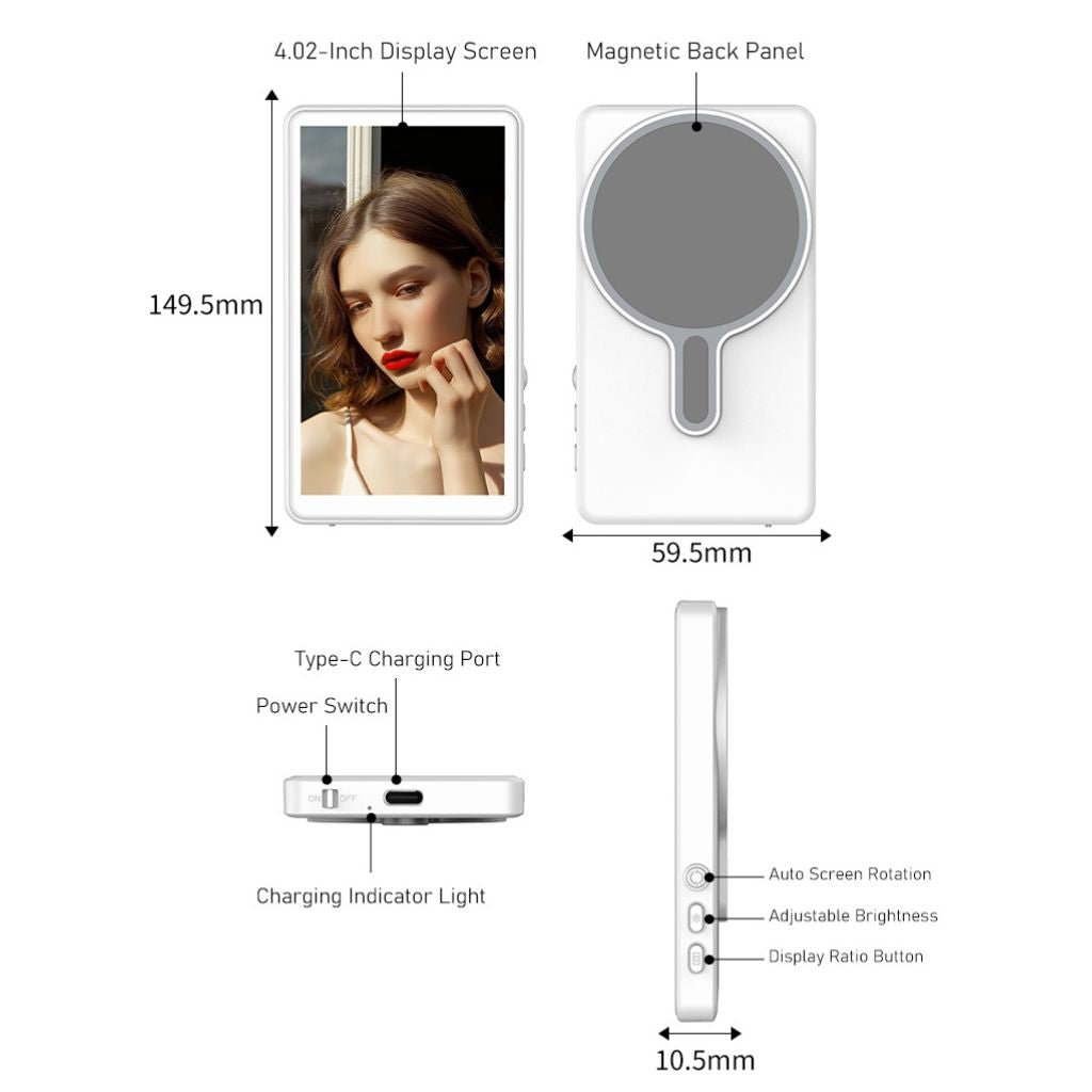 Content Creator Magnetic Selfie Screen - MoodPeach