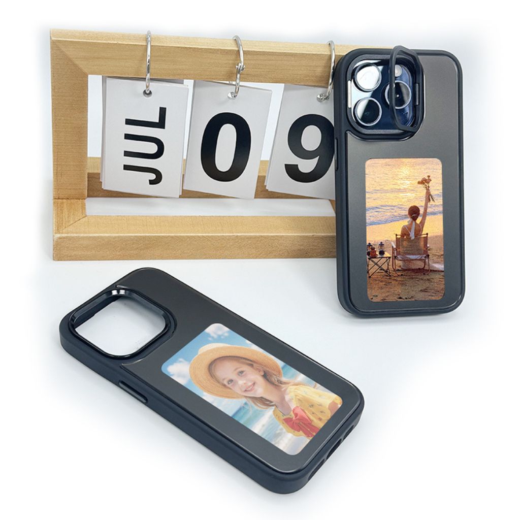 E - ink Photo Case with Kickstand for iPhone - MoodPeach