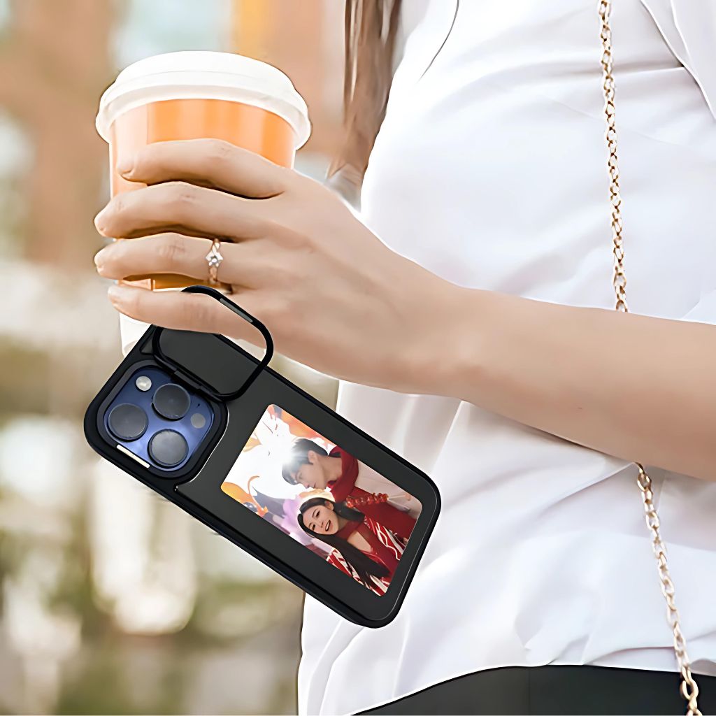 E - ink Photo Case with Kickstand for iPhone - MoodPeach