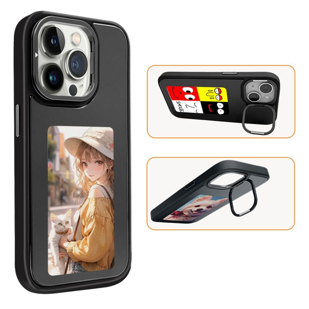 E - ink Photo Case with Kickstand for iPhone - MoodPeach