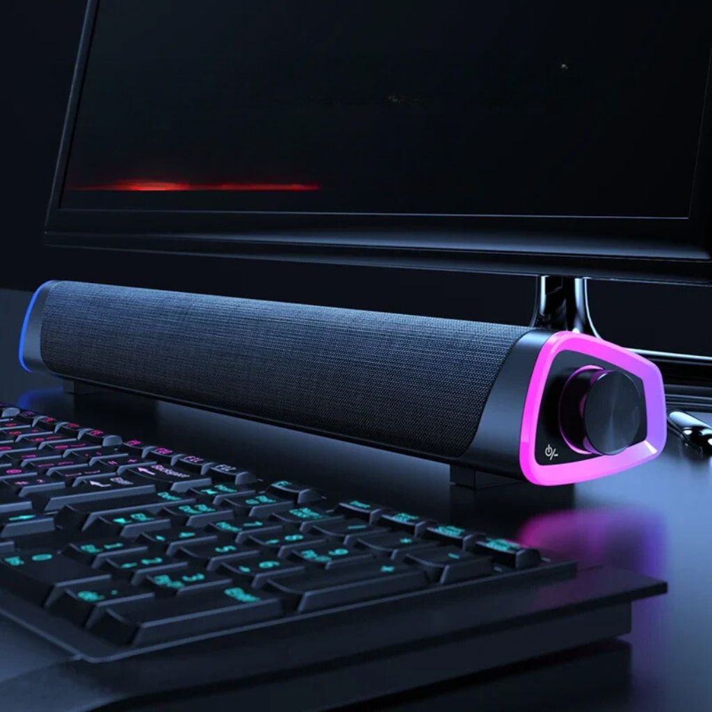 Gaming Soundbar & Bluetooth Speaker - MoodPeach
