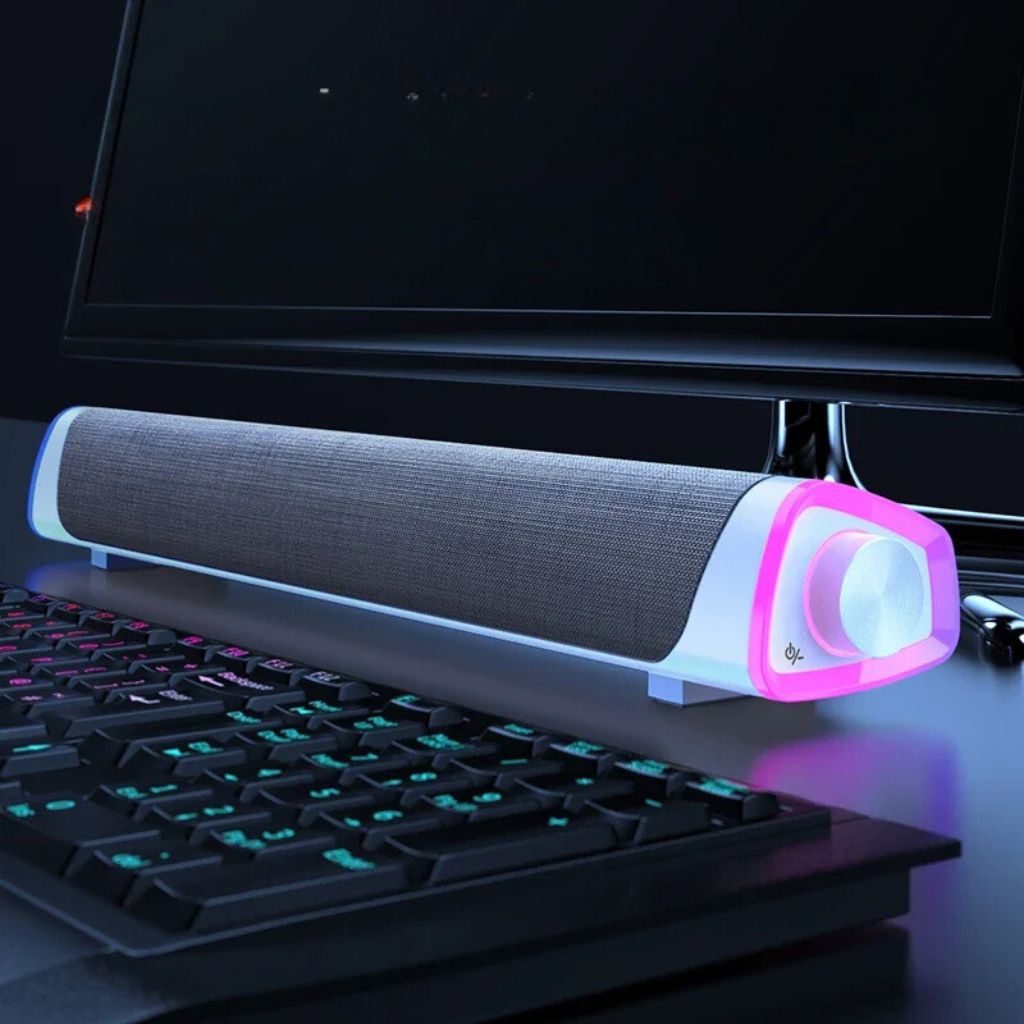 Gaming Soundbar & Bluetooth Speaker - MoodPeach