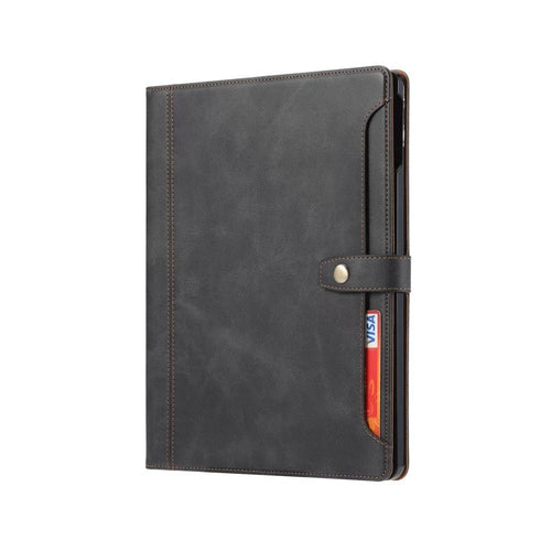 Leather Folio Case with Card Slots & Pencil Holder for iPad - MoodPeach