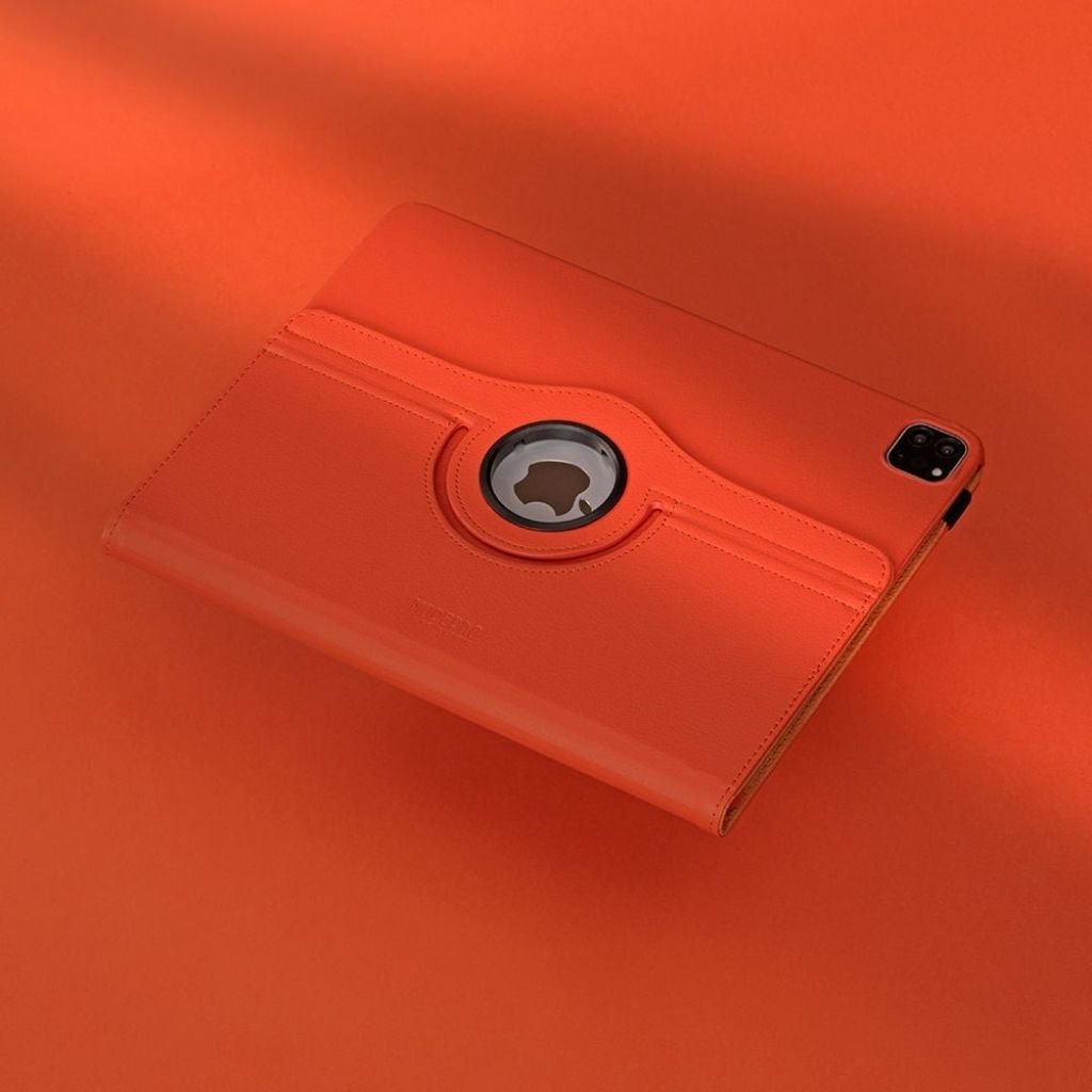 Leather Folio Case with Kickstand for iPad - MoodPeach