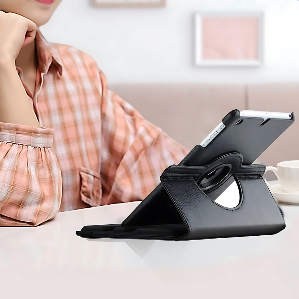 Leather Folio Case with Kickstand for iPad - MoodPeach