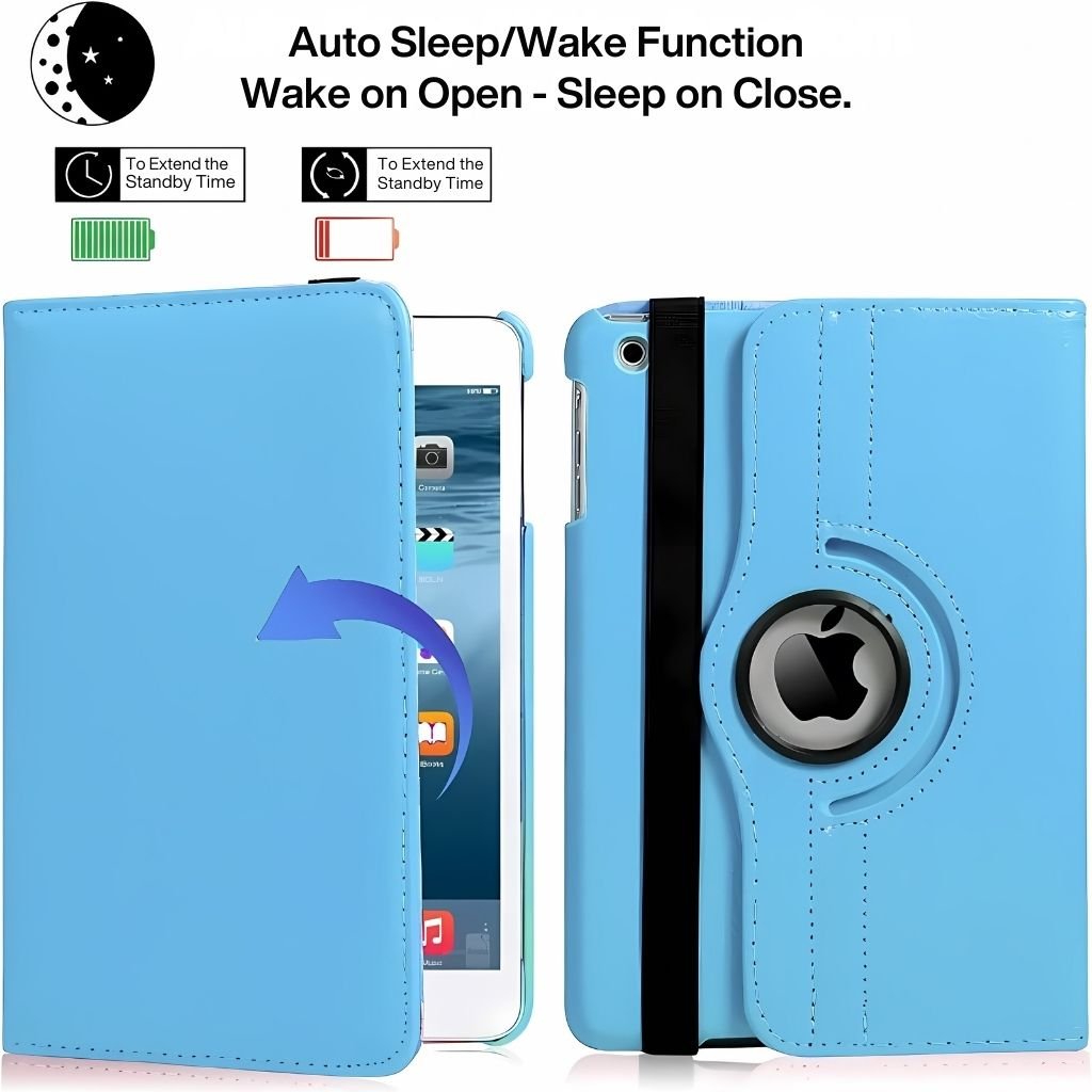 Leather Folio Case with Kickstand for iPad - MoodPeach