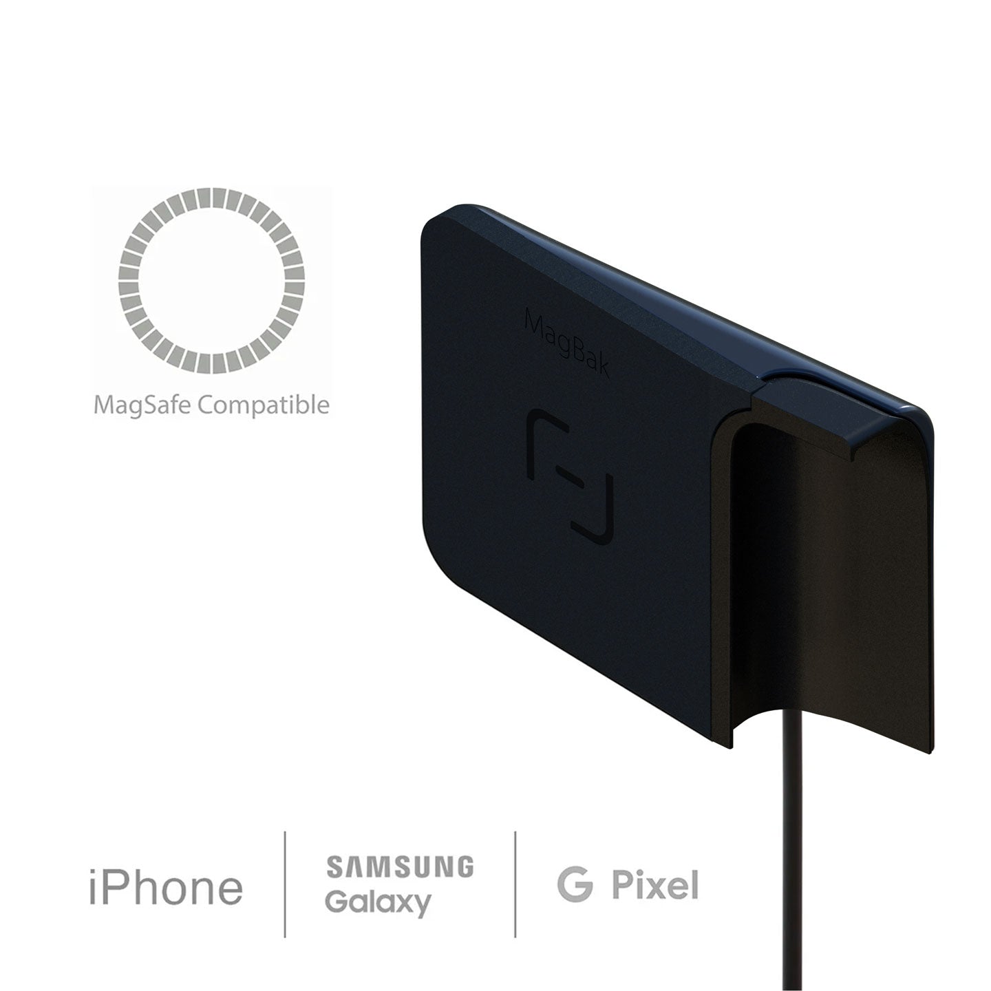 MagBak Phone Mount And Charger for Tesla Model 3 and Y - MoodPeach