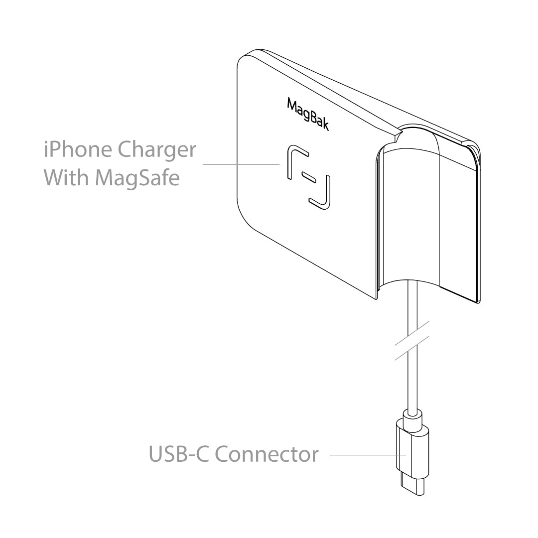 MagBak Phone Mount And Charger for Tesla Model 3 and Y - MoodPeach