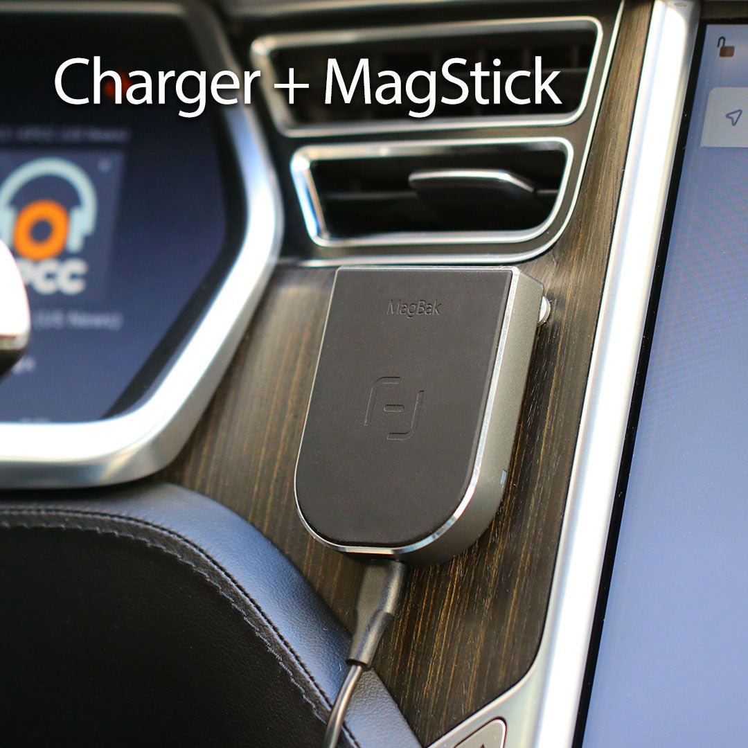 MagBak Wireless Charger - USB Car Adapter Included - MoodPeach