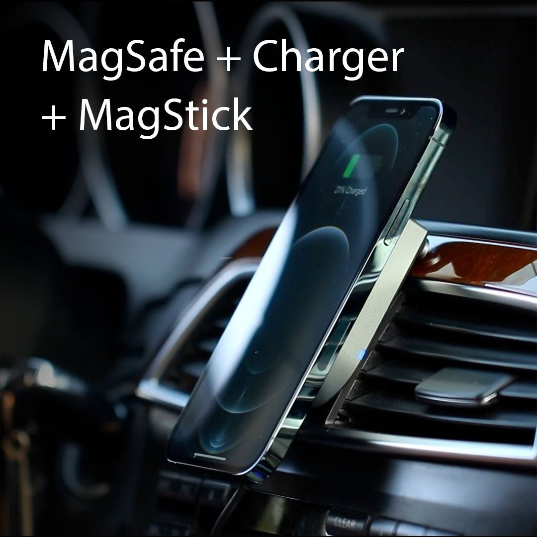 MagBak Wireless Charger - USB Car Adapter Included - MoodPeach