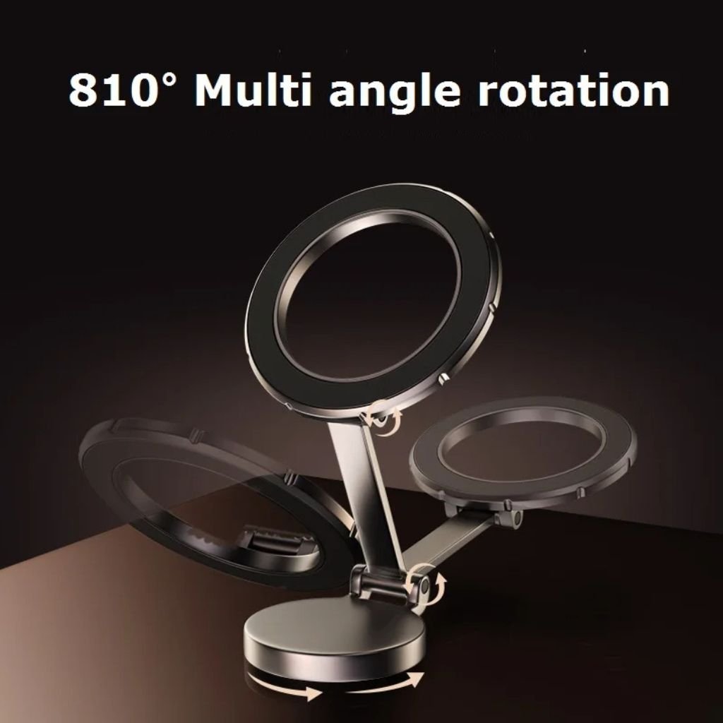 Magnetic Car Phone Holder with Rotation & Fold - MoodPeach
