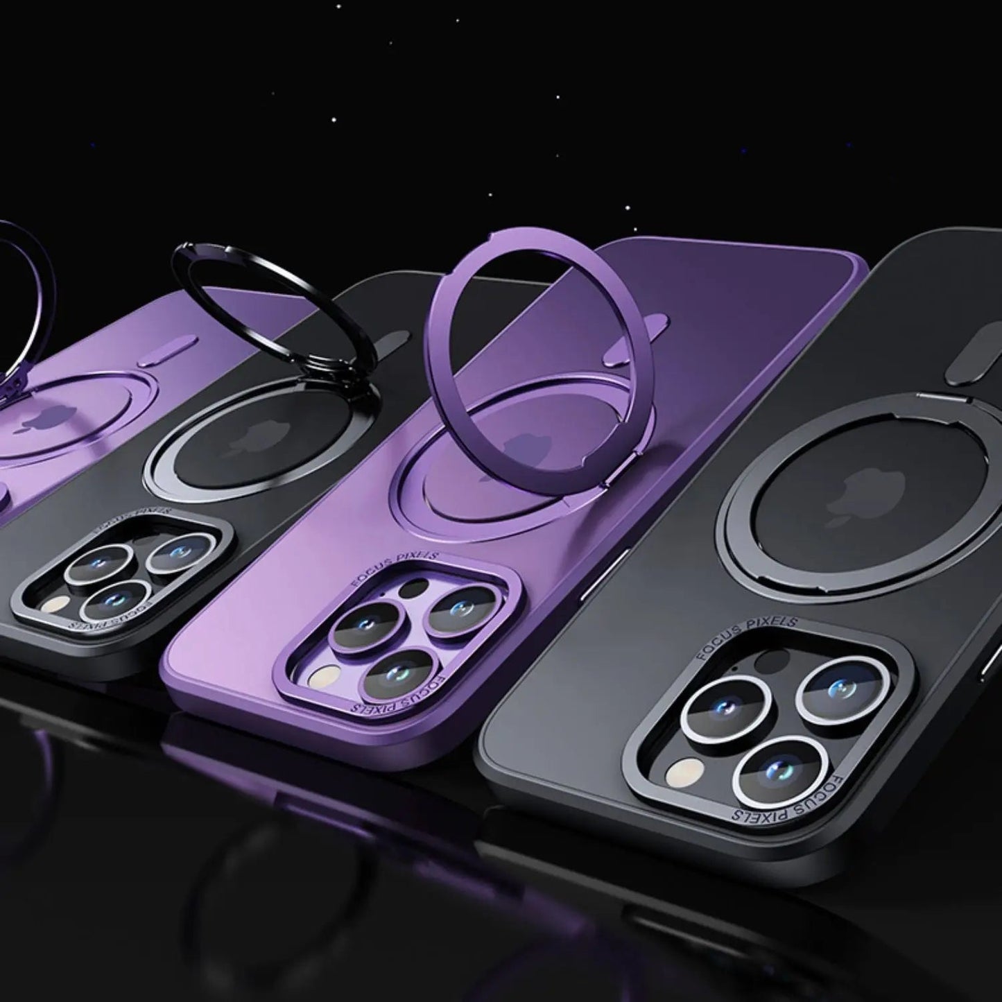 Magnetic Case with Kickstand for iPhone - MoodPeach