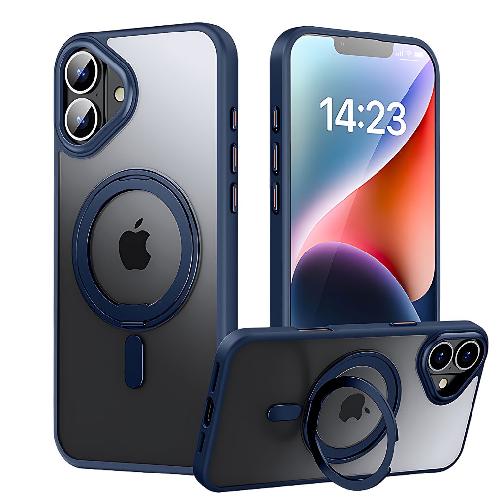 Magnetic Case with Kickstand for iPhone - MoodPeach