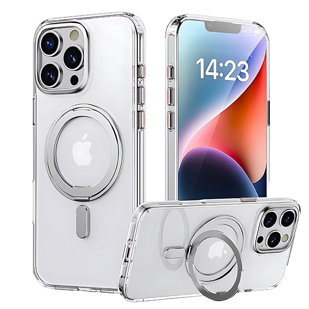 Magnetic Case with Kickstand for iPhone - MoodPeach