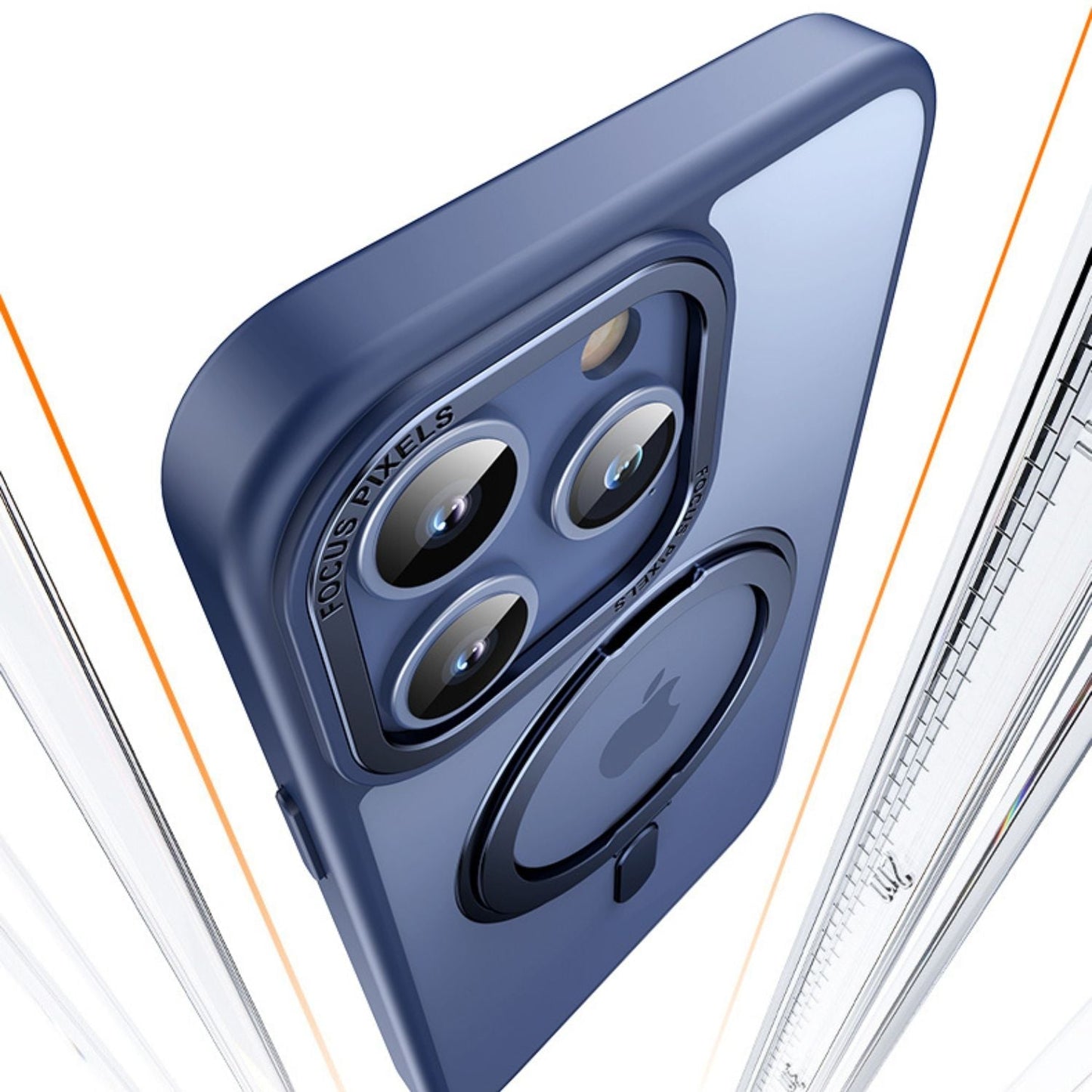 Magnetic Case with Kickstand for iPhone - MoodPeach