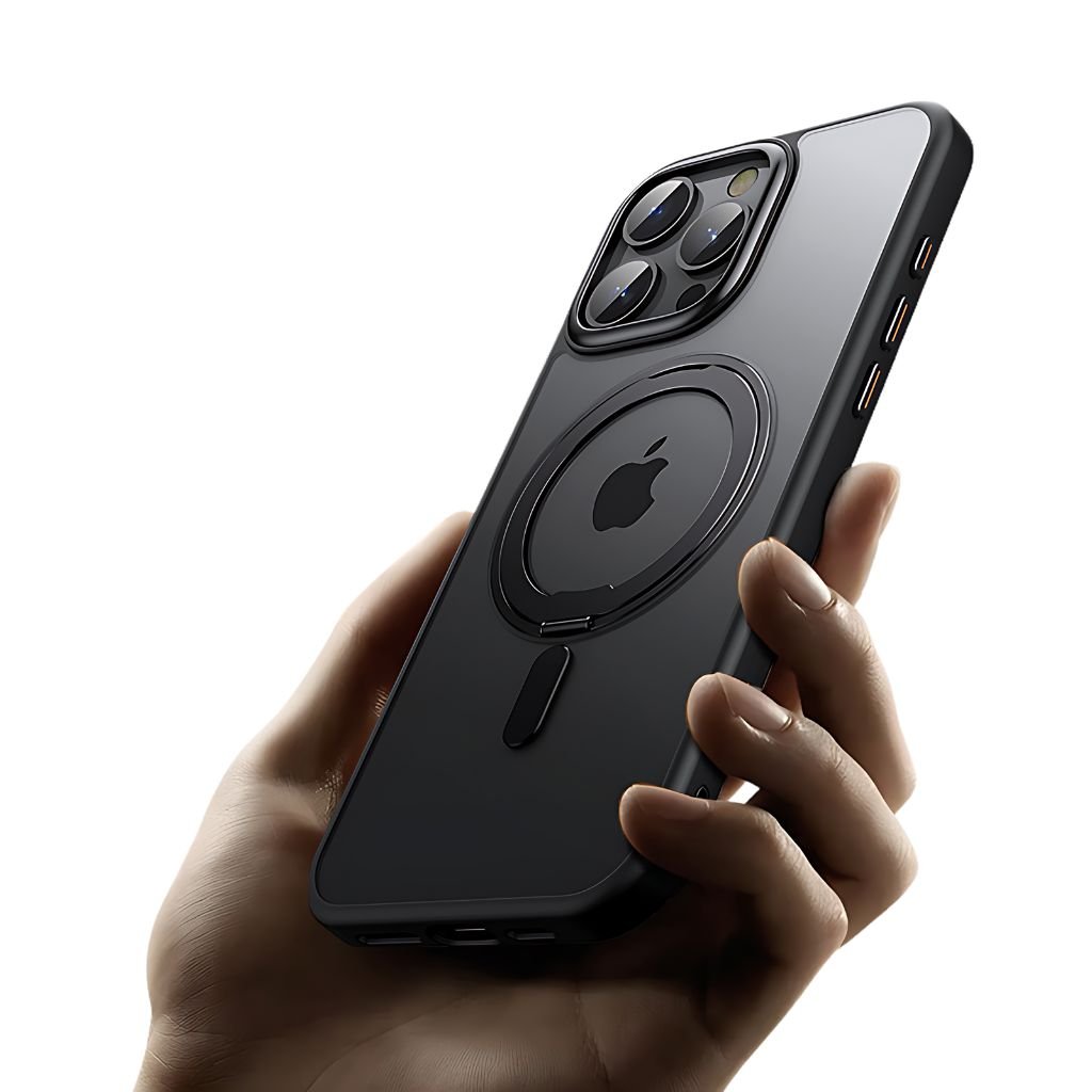 Magnetic Case with Kickstand for iPhone - MoodPeach
