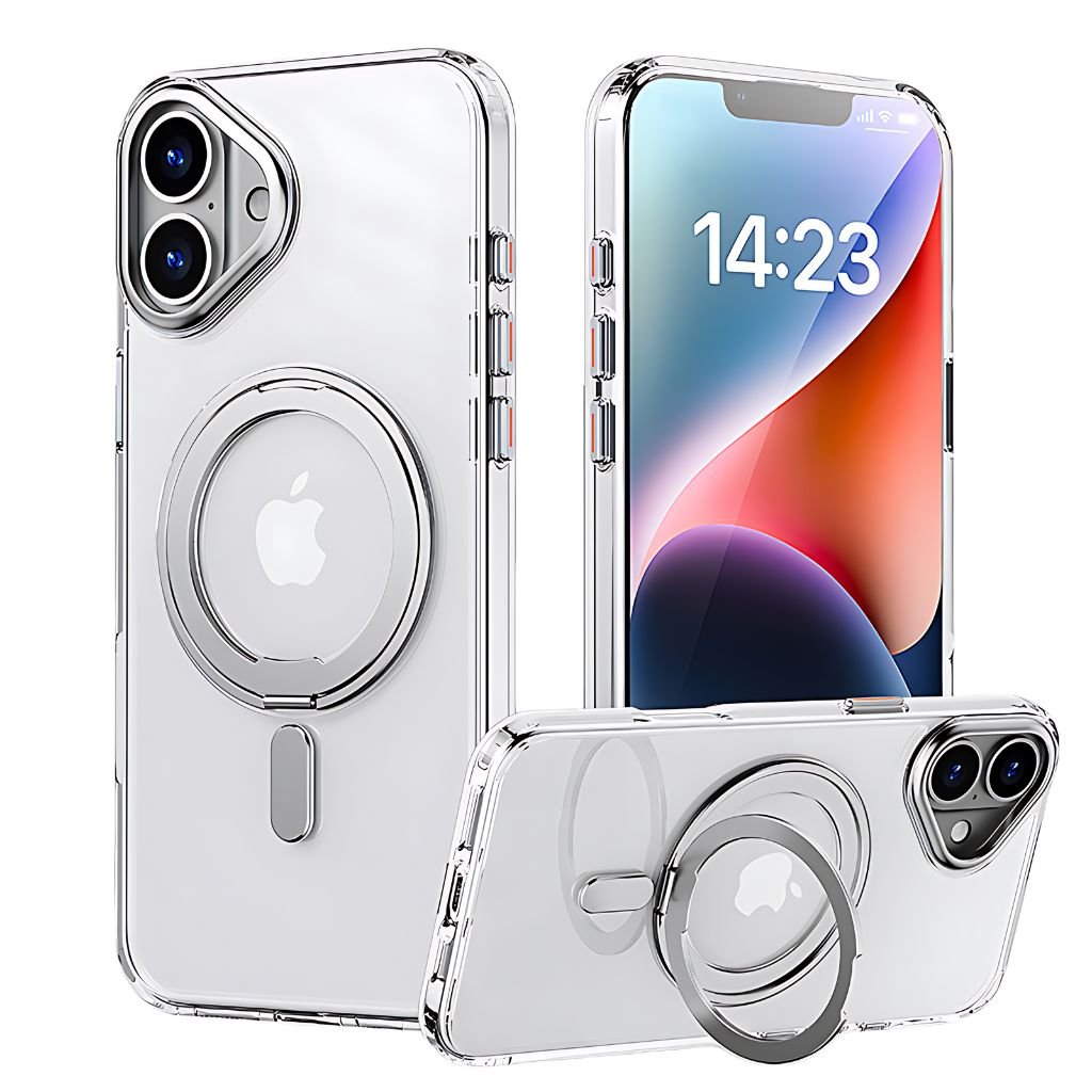 Magnetic Case with Kickstand for iPhone - MoodPeach