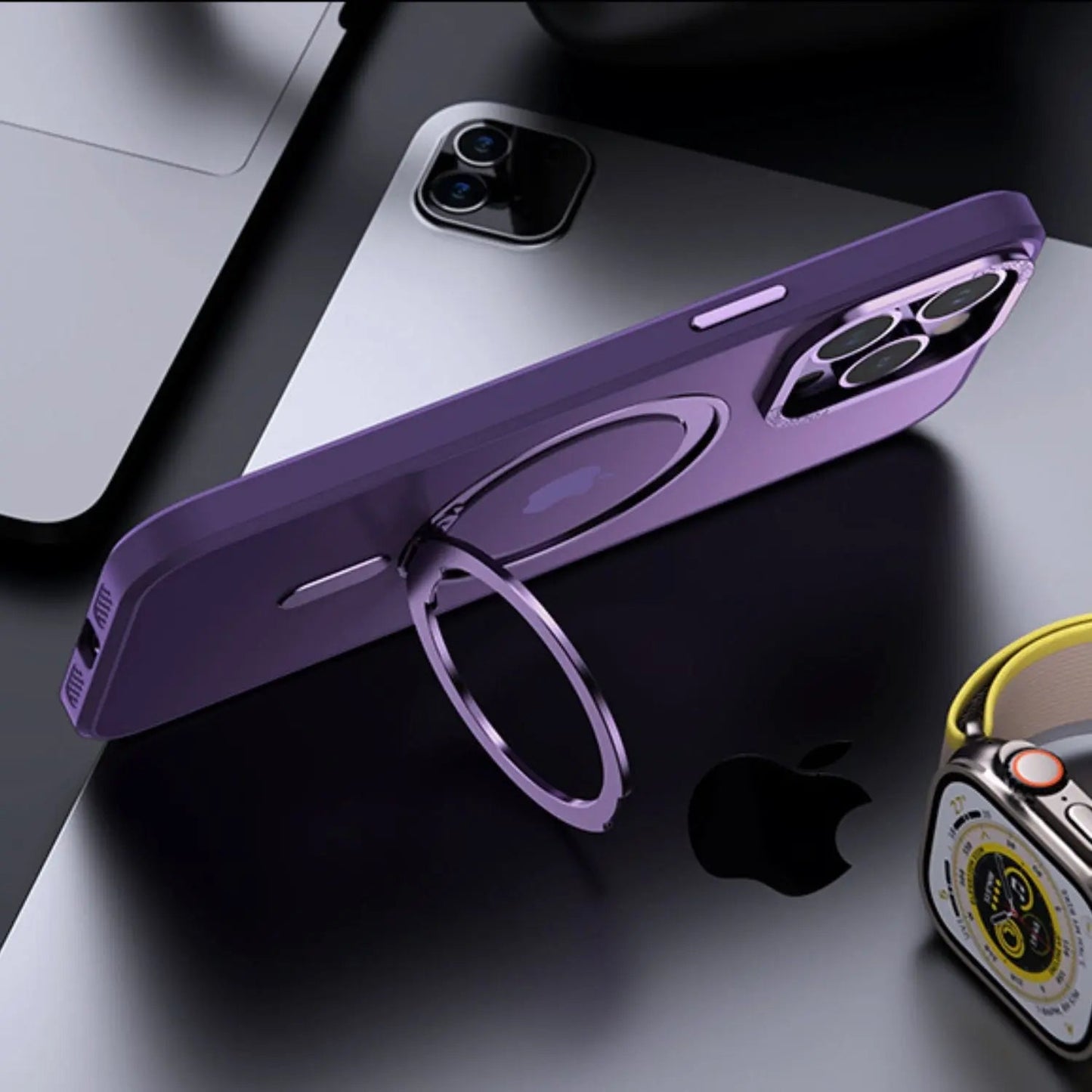 Magnetic Case with Kickstand for iPhone - MoodPeach