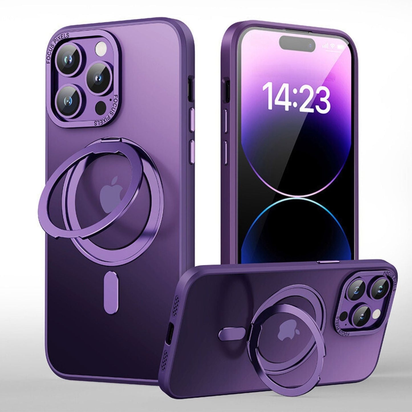 Magnetic Case with Kickstand for iPhone - MoodPeach