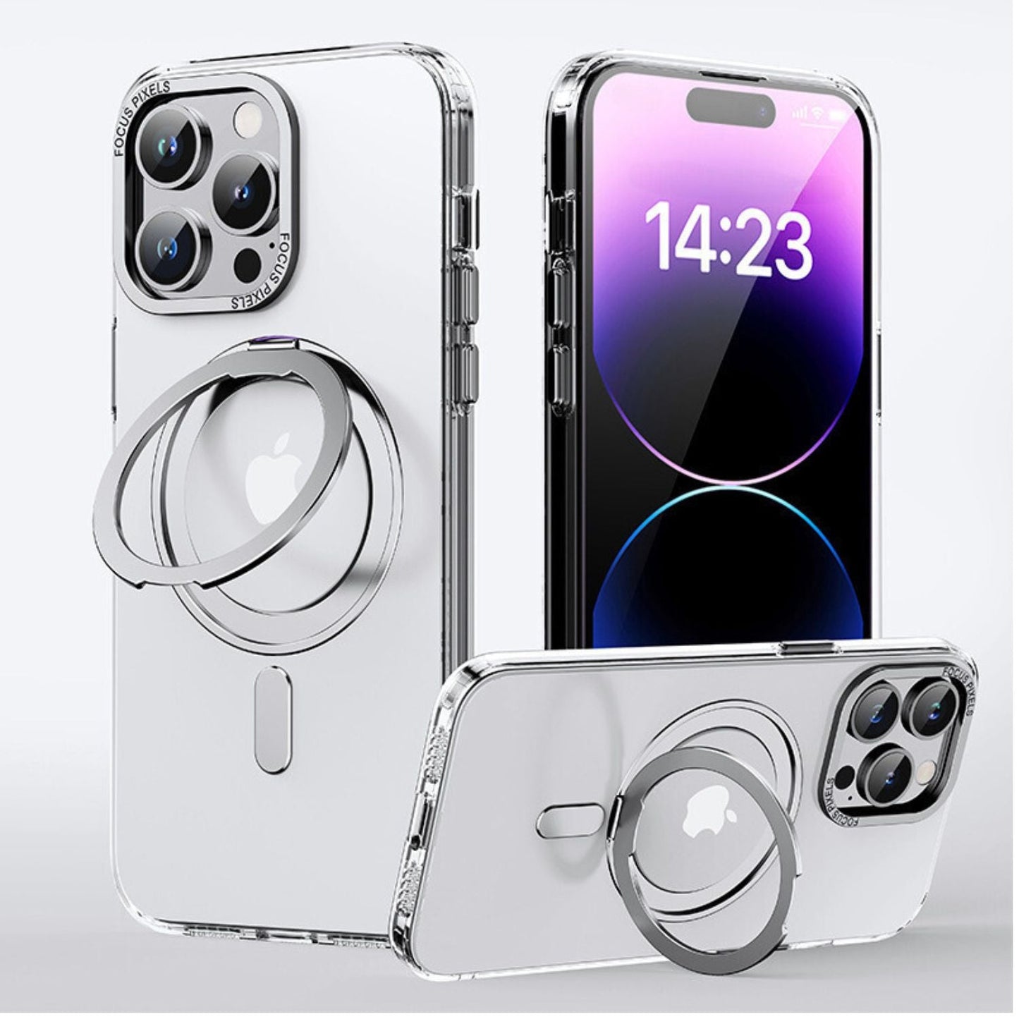 Magnetic Case with Kickstand for iPhone - MoodPeach