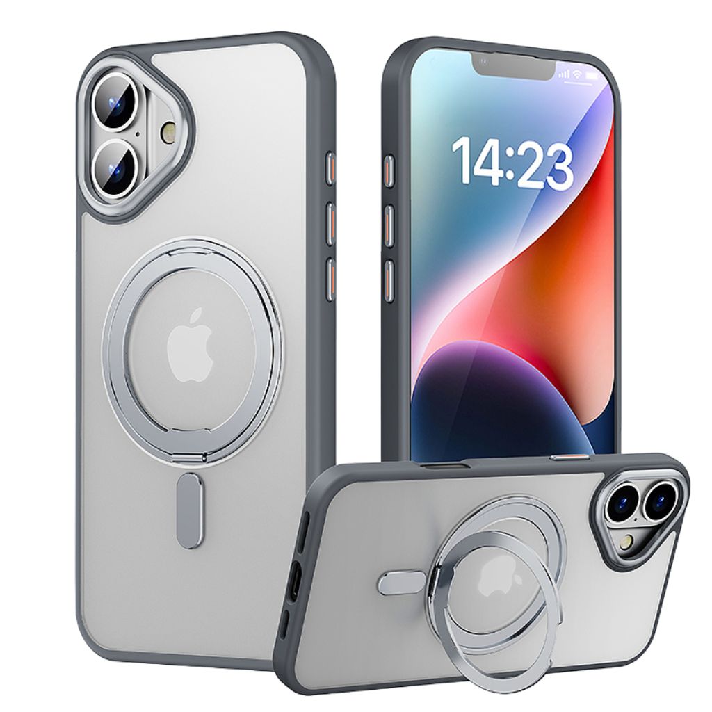 Magnetic Case with Kickstand for iPhone - MoodPeach