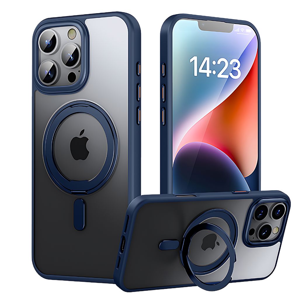 Magnetic Case with Kickstand for iPhone - MoodPeach
