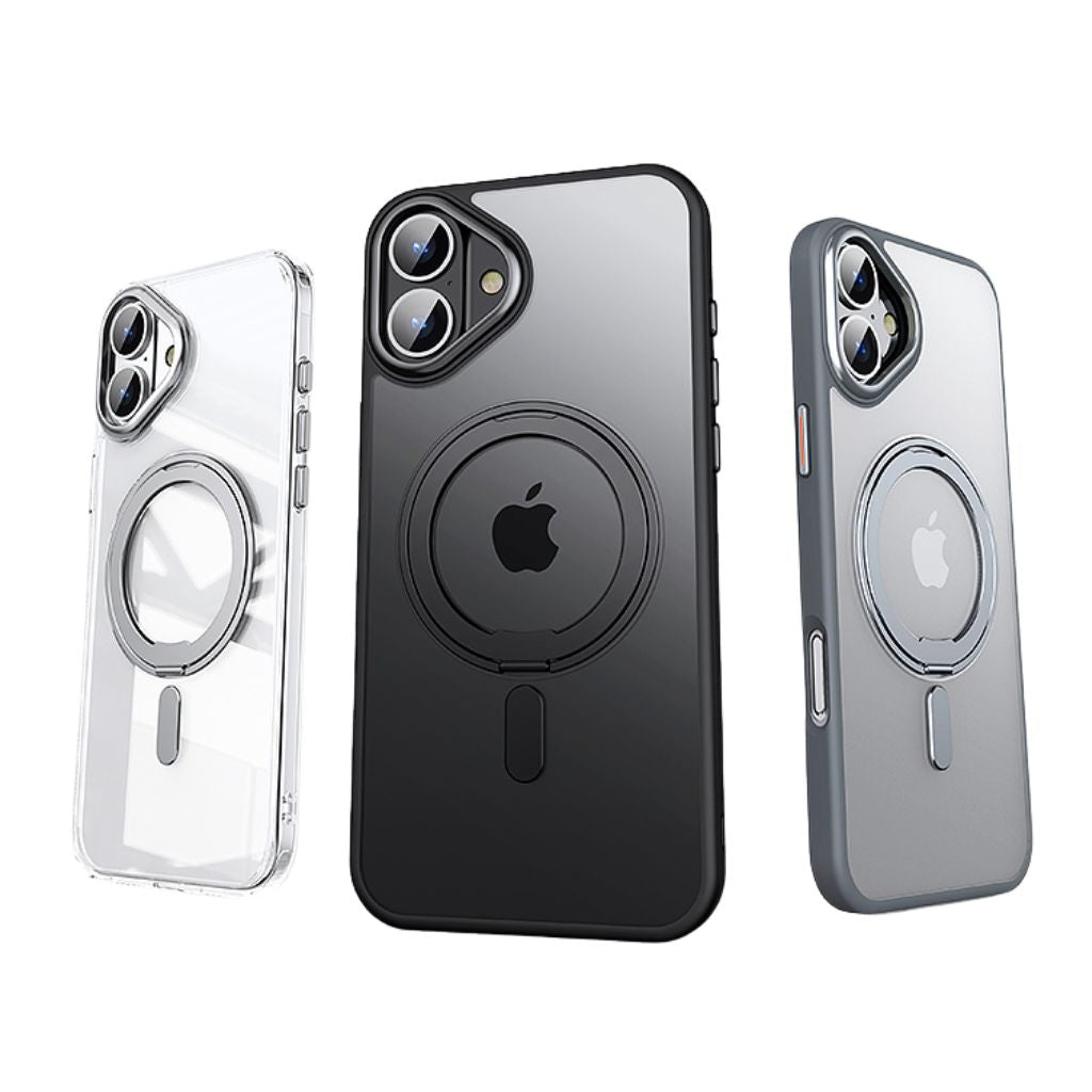 Magnetic Case with Kickstand for iPhone - MoodPeach