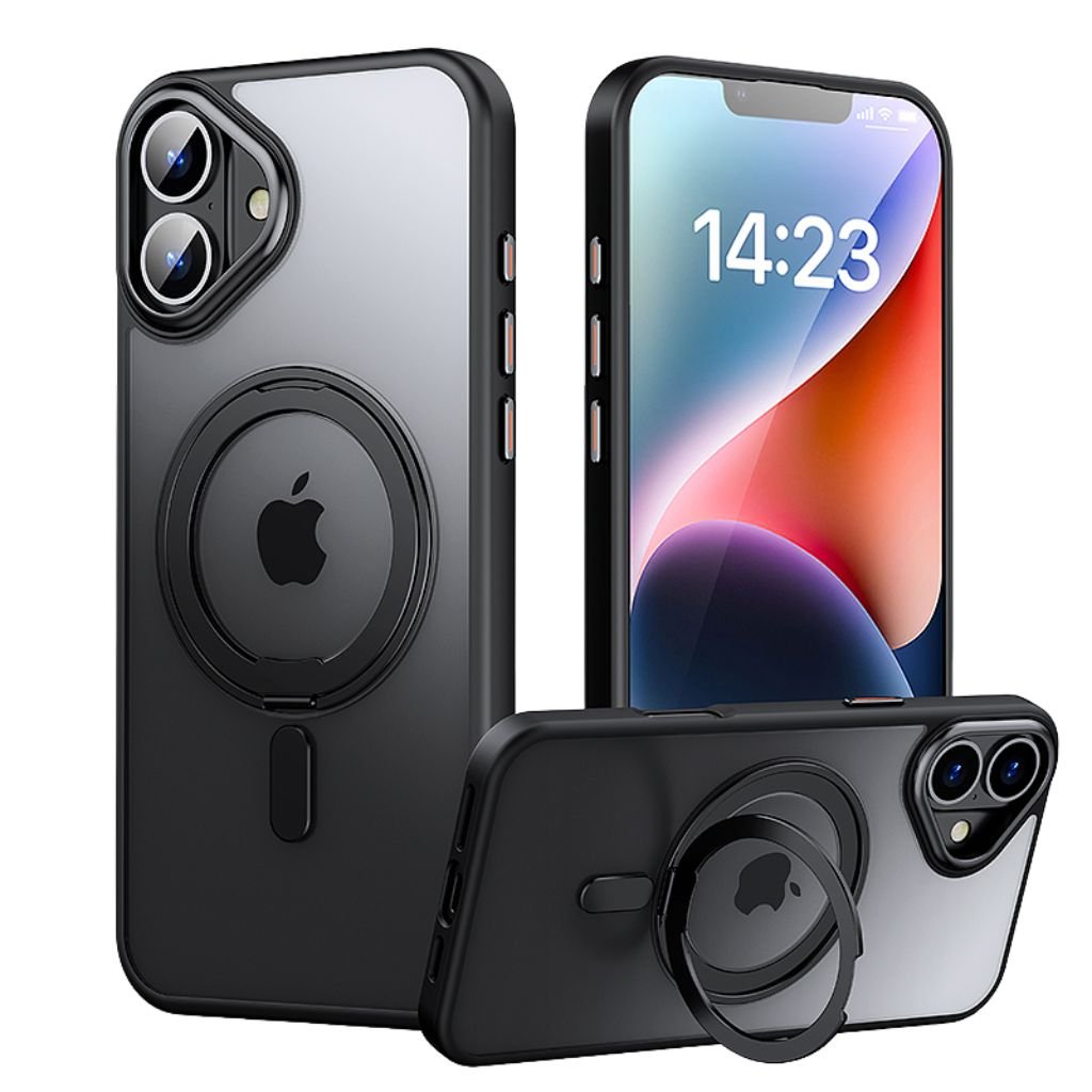 Magnetic Case with Kickstand for iPhone - MoodPeach