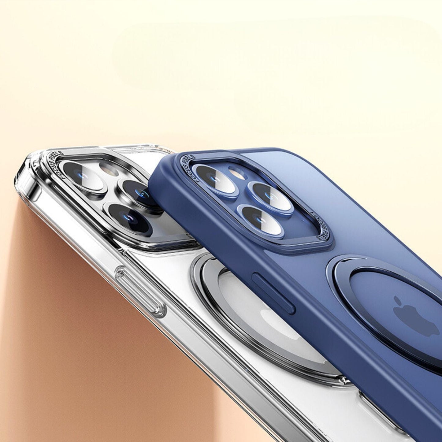Magnetic Case with Kickstand for iPhone - MoodPeach