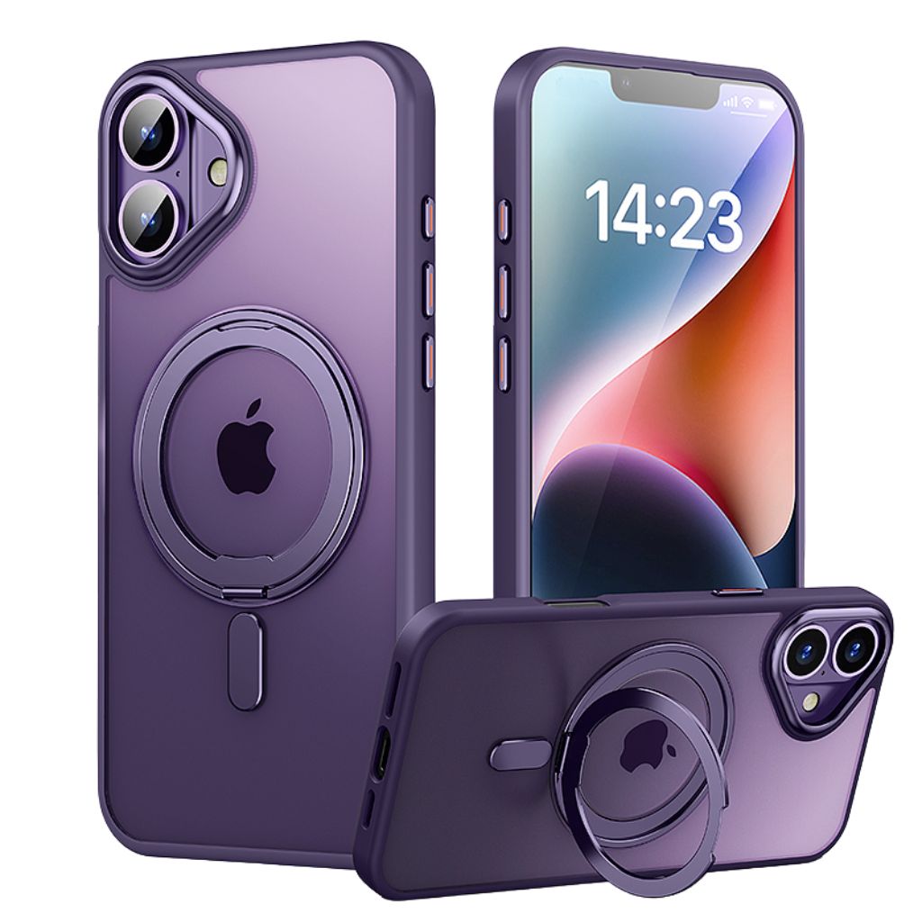 Magnetic Case with Kickstand for iPhone - MoodPeach