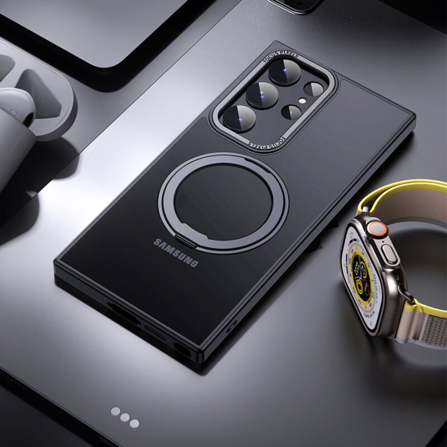 Magnetic Case with Kickstand for Samsung - MoodPeach