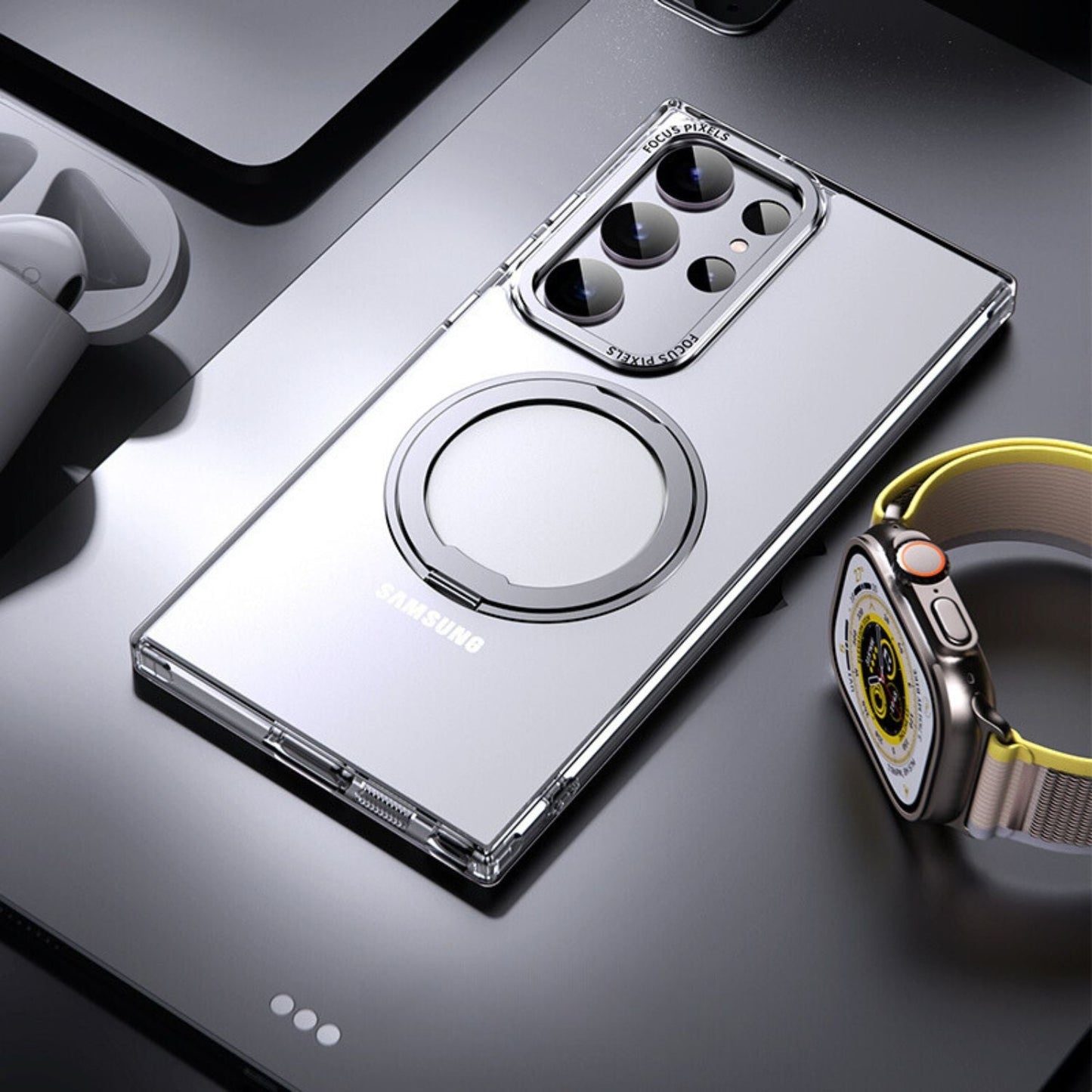 Magnetic Case with Kickstand for Samsung - MoodPeach