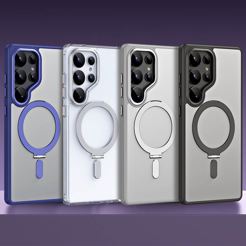 Magnetic Case with Kickstand for Samsung - MoodPeach