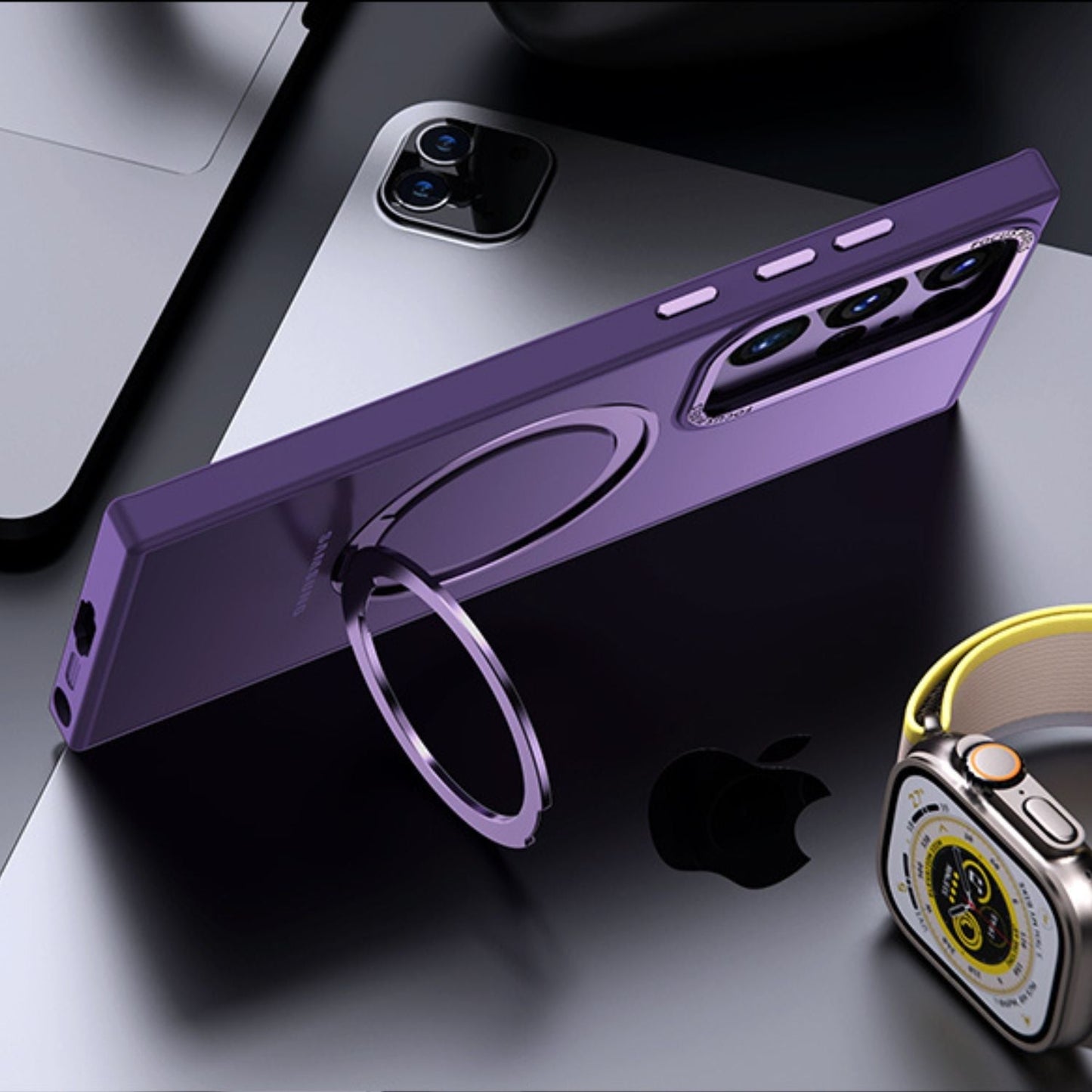 Magnetic Case with Kickstand for Samsung - MoodPeach