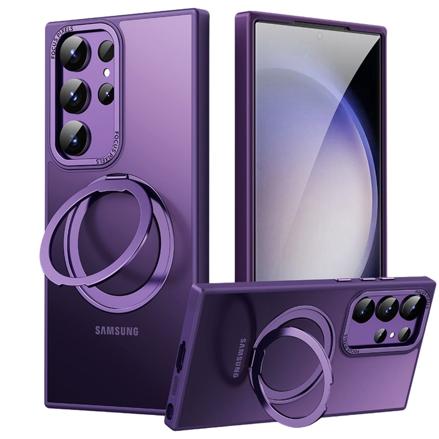 Magnetic Case with Kickstand for Samsung - MoodPeach