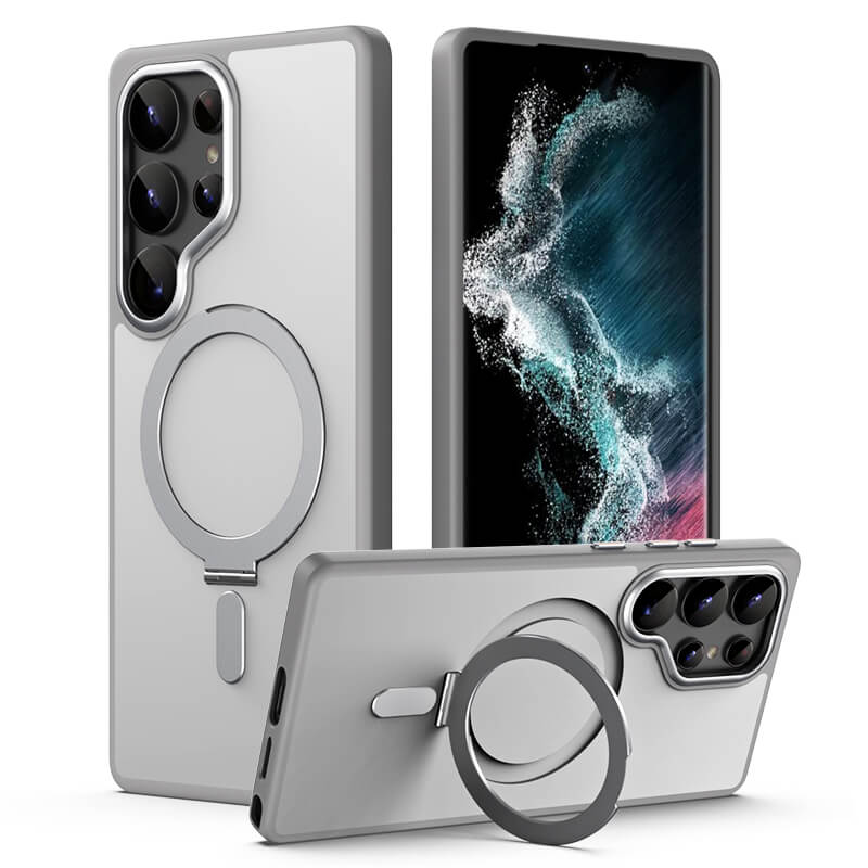 Magnetic Case with Kickstand for Samsung - MoodPeach